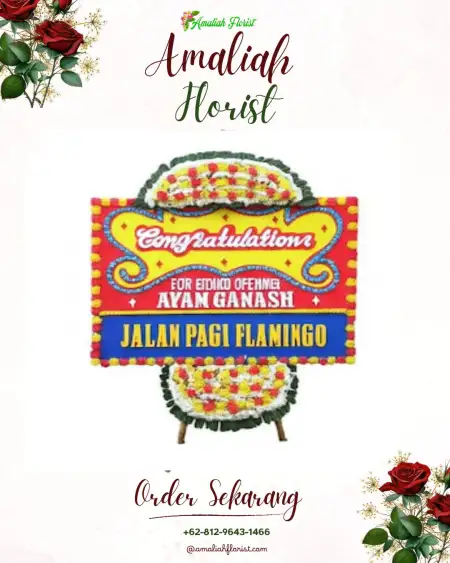 Sewa Papan Bunga Obi Barat